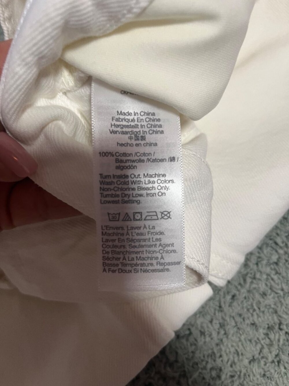 Madewell Low-Slung Baggy Crop Jeans Womens Size 28 White 100% Cotton Fair Trade - Picture 9 of 11